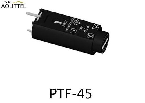 Suporte cilíndrico PTF-45 do fusível do PWB do vertical 5x20mm de Shocksafe 10 ampères 250 volts com tampão de parafuso 10 milímetros de afastamento do Pin