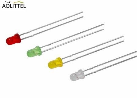 diodo emissor de luz de encaixe claro branco ultra brilhante redondo dos diodos luminescentes do diodo emissor de luz RGB da parte superior de 3mm