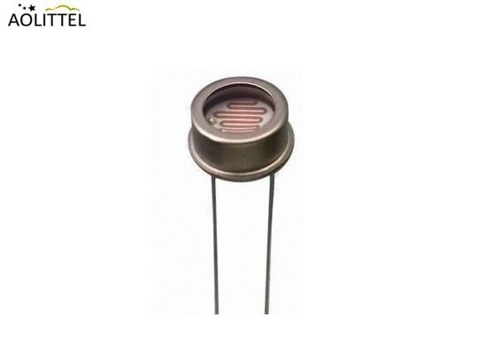 Sensor da luz do Photoresistor do LDR da capsulagem do metal do diâmetro 5mm com resistência escura 0.2-20 MOhm