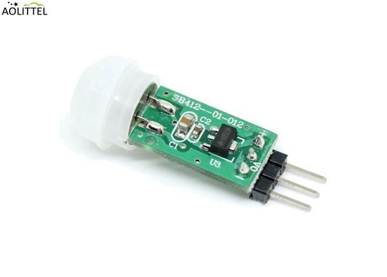 do módulo diminuto do controlador PIR Dectector de 3M-5m sensor de movimento infravermelho passivo SB412 com o resistor do PWB da lente de Fresnel