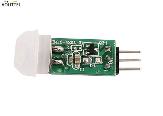 do módulo diminuto do controlador PIR Dectector de 3M-5m sensor de movimento infravermelho passivo SB412 com o resistor do PWB da lente de Fresnel