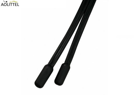 Sensor de temperatura 10KΩ±1% da injeção 6x15mm NTC do TPE IP68 micro B2550=3950±1% com cabo liso do B AWG26# 2 medidores