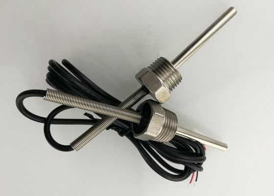 O tipo micro sensor de temperatura 10K do parafuso da linha 50mm da medida 1/2” NPT do Temp de água com 1m protegeu o cabo UL2464 22AWG