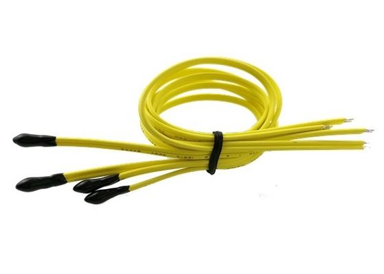 A cola Epoxy AEC-Q200 termicamente condutora selou o termistor 30KOhm 3950 do grânulo NTC com cabo de UL4411 24AWG 2C 125C 300V