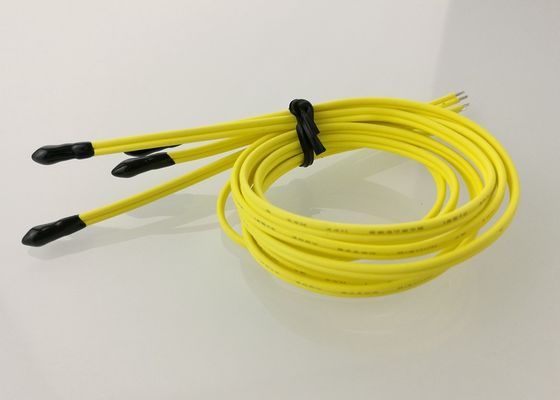 A cola Epoxy AEC-Q200 termicamente condutora selou o termistor 30KOhm 3950 do grânulo NTC com cabo de UL4411 24AWG 2C 125C 300V