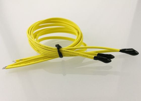 A cola Epoxy AEC-Q200 termicamente condutora selou o termistor 30KOhm 3950 do grânulo NTC com cabo de UL4411 24AWG 2C 125C 300V