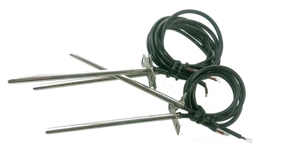 Sensor de temperatura 10K do canal do refrigerador micro 3380 600mm com a montagem de aço inoxidável da flange para o condicionamento de ar central