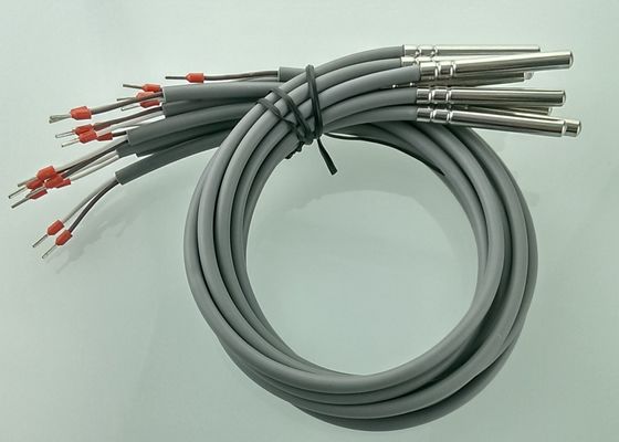 Sensor de temperatura da resistência da platina da classe B PT100 da RTD micro um comprimento de 2 medidores com 6x50mm 304 de aço inoxidável que abrigam