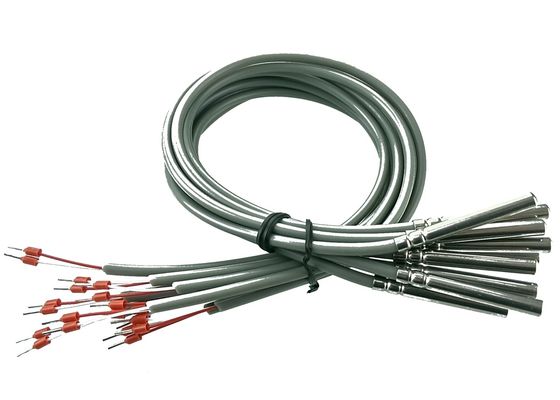 Sensor de temperatura da resistência da platina da classe B PT100 da RTD micro um comprimento de 2 medidores com 6x50mm 304 de aço inoxidável que abrigam