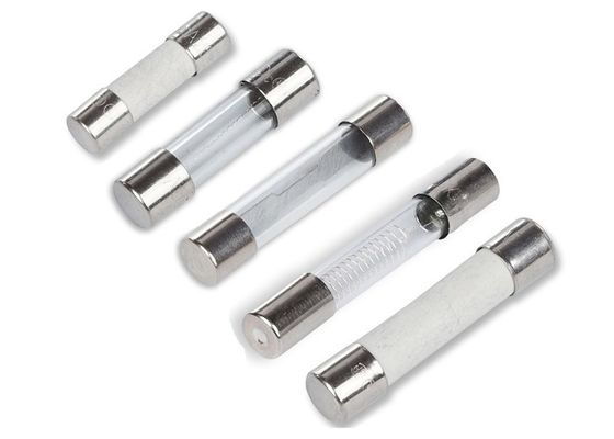 fusível rapidamente de atuação cilíndrico do tubo de vidro de fusíveis de cartucho 8AG AGX 250VAC 500mA 6x25mm com 6,25 milímetros de velocidade rápida do X.25 milímetro