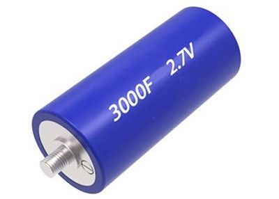 Capacitores super bondes do capacitor 2.7V 3000F da dupla camada de EDLC com baixo ESR terminal rosqueado Ultracapacitors