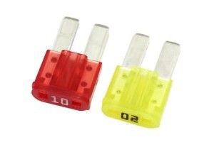 Vermelho automotivo Ultra-pequeno dos fusíveis 32V 10A da lâmina do seguro estreito da inserção do pé para suporte do fusível da lâmina do adaptador da torneira de Ford o mini