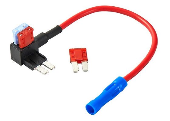 Micro2 o micro II ATA adiciona uma Em-linha vermelho do circuito 32V 15A do suporte UL1015 16AWG do fusível do caminhão do carro mini auto com adaptador do fusível