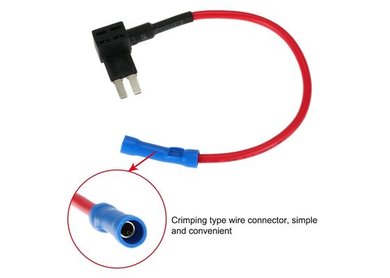 Micro2 o micro II ATA adiciona uma Em-linha vermelho do circuito 32V 15A do suporte UL1015 16AWG do fusível do caminhão do carro mini auto com adaptador do fusível