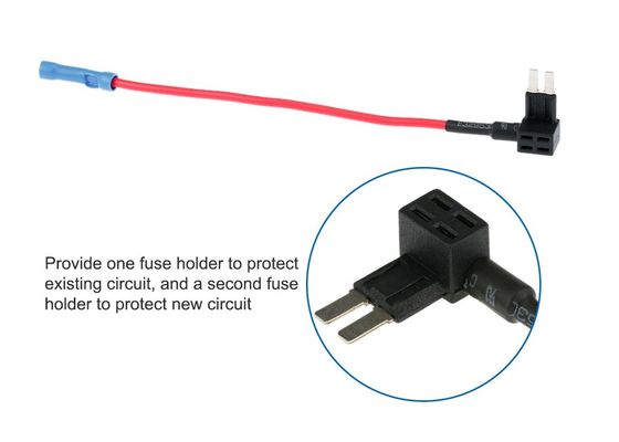 Micro2 o micro II ATA adiciona uma Em-linha vermelho do circuito 32V 15A do suporte UL1015 16AWG do fusível do caminhão do carro mini auto com adaptador do fusível