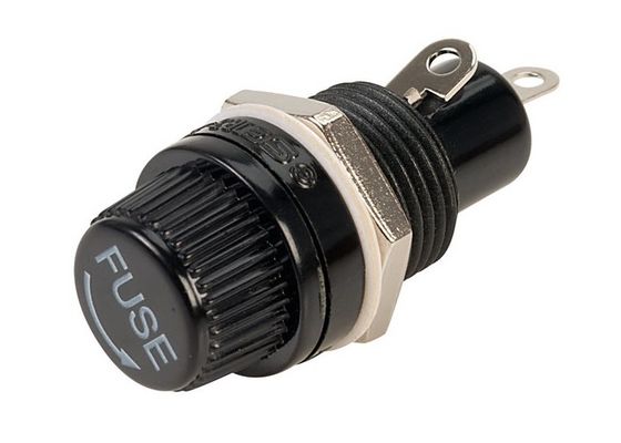 Tipo diminuto bloco do parafuso da inflamabilidade de UL94 V0 da caixa do suporte do fusível do PWB do cartucho para os fusíveis cerâmicos 10A 250V do tubo de 5x20mm