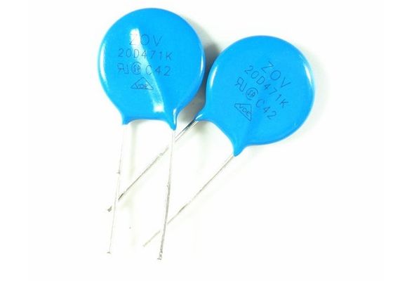 Tipo alto Leaded radial azul de alta tensão 350J do impulso 4.5KA do varistor 20D471K 470V 10% do disco VDR dos HEL ZOV 20mm disponível