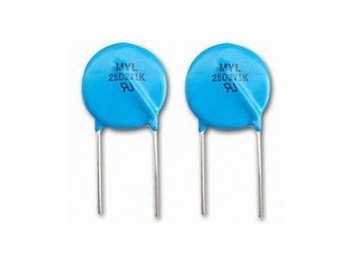 Resistor rápido 25D101K 100V do varistor do óxido de zinco da resposta VDR 25mm da supressão da sobretensão para a proteção do impulso