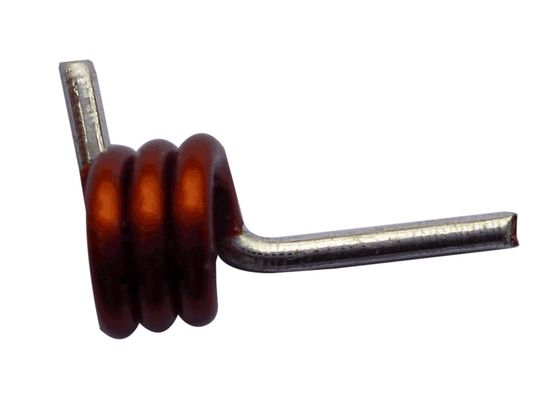 Q alto formado deu forma a indutores fixados do núcleo do ar bobina de cobre vermelha heteromórfica 3 voltas 300C para para a aplicação de VHF-UHF RF