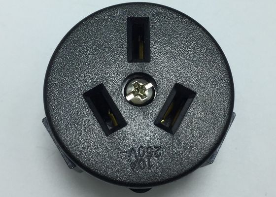 Tomada de poder redonda fêmea 10A de Polos dos soquetes bondes brancos ou pretos 3 de Argentina da parede do PC a única 250V aterrou 2500W