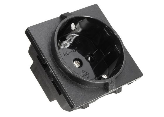 A UE 440 do RUÍDO 49 obstrui soquete de potência europeia RG-02 da parede da tomada da tomada da C.A. Schuko do padrão o único 250V 16A IP20 impermeável