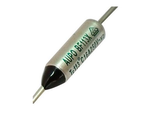 Fusível Leaded axial térmico do termostato da temperatura de caixa do metal do TF 142℃ 250V 16A BF142X do fusível da interrupção de Aupo com VDE ROHS CCC