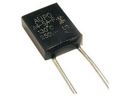 relação térmica compacta Tf 130℃ 250V 5A A4-5A-F do fusível da interrupção do tamanho AUPO da baixa resistência do Um-tiro com o Temp globalmente certificado