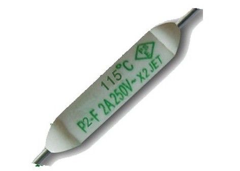 Leaded axial térmico cerâmico da interrupção 125C 250V 2A do TF do fusível da pelota Subminiature de Aupo P3-F Pico para o condicionador de ar