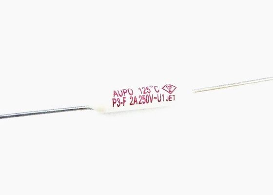 Leaded axial térmico cerâmico da interrupção 125C 250V 2A do TF do fusível da pelota Subminiature de Aupo P3-F Pico para o condicionador de ar