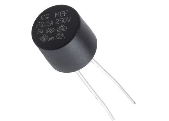 VDE Subminiature do MEF 001 F1A 250V 8.35x7.7mm do fusível do tampão plástico cilíndrico ativo rápido com pacote do volume da fita