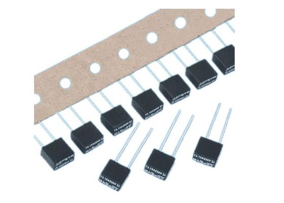 Fusível MSF 005 F5A 250V 8.35x7.7mm do sopro rápido termoplástico preto Leaded radial do bloco da munição do VDE CSA do UL micro