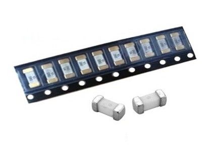 Tipo AJUSTADO chapeado prata UL cerâmico do fusível 3A 125V 2.6mmx6.1mm PSE CSA da montagem da superfície do quadrado lento SMD do sopro