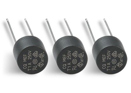 VDE Subminiature do MEF 001 F1A 250V 8.35x7.7mm do fusível do tampão plástico cilíndrico ativo rápido com pacote do volume da fita