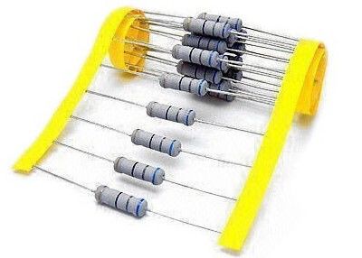 0.25W 0.5W 0.6W 1W 2W 3W jejuam o resistor de filme à prova de chama 0.1OHM-1KOHM do metal fusível