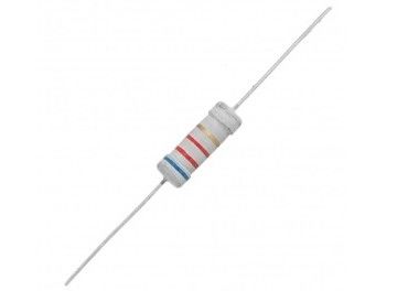 0.25W 0.5W 0.6W 1W 2W 3W jejuam o resistor de filme à prova de chama 0.1OHM-1KOHM do metal fusível