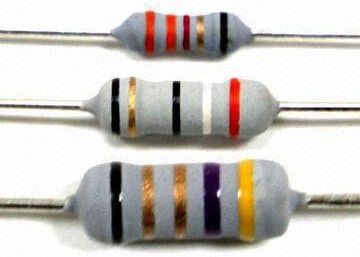 0.25W 0.5W 0.6W 1W 2W 3W jejuam o resistor de filme à prova de chama 0.1OHM-1KOHM do metal fusível
