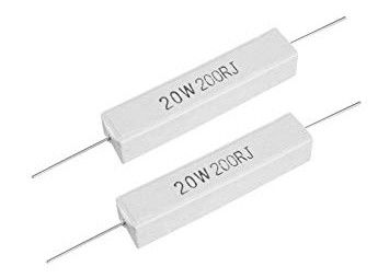 O cimento cerâmico da alumina alta do radar de potência média SQS de SQP SQM SQZ SQH fixou o resistor Wirewound 20W 500RJ 63x13x13mm