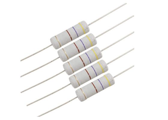 Cinza Nonflammable miniaturizado do ohm 2485 do resistor de filme 470R do óxido do metal de MOF 5W 700V 470