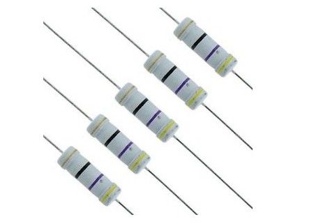 Cinza Nonflammable miniaturizado do ohm 2485 do resistor de filme 470R do óxido do metal de MOF 5W 700V 470