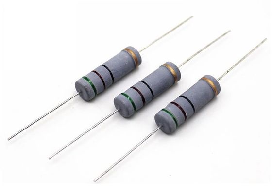 Cinza Nonflammable miniaturizado do ohm 2485 do resistor de filme 470R do óxido do metal de MOF 5W 700V 470