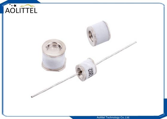 tubos de descarga do gás de 5KA 2 Polo 8x8mm 2 prendedores axiais 1000V do plasma do gás do elétrodo