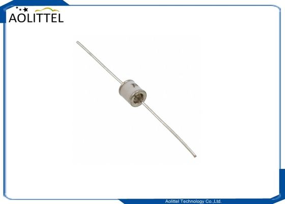 tubos de descarga do gás de 5KA 2 Polo 8x8mm 2 prendedores axiais 1000V do plasma do gás do elétrodo