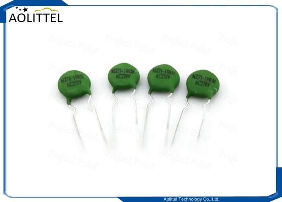 O silicone revestiu o termistor Degaussing de informação MZ71-18RM AC270V 14mm 18Ohm TC 60C do PTC para a tevê da cor