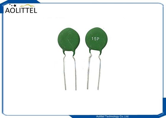 passo 5mm 100R do PTC 15P 15mm do termistor de 15mm 120 verde do resistor térmico 200mA do grau para o circuito da C.A. das telecomunicações