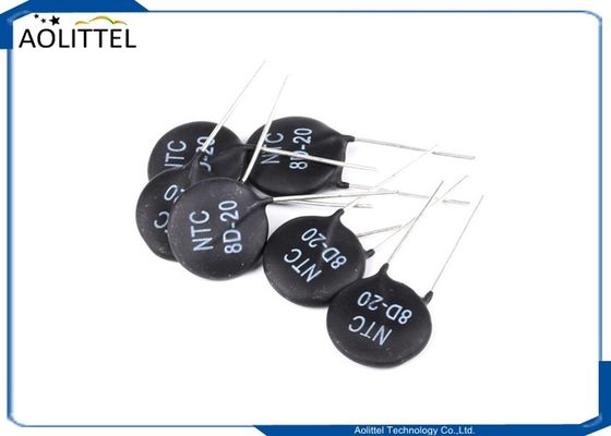 Limitador atual do Inrush dos termistores 8D-20 8D20 8ohms 6Amp 20mm do poder NTC da proteção de circuito MF72