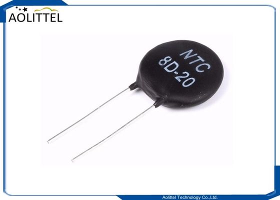 Limitador atual do Inrush dos termistores 8D-20 8D20 8ohms 6Amp 20mm do poder NTC da proteção de circuito MF72