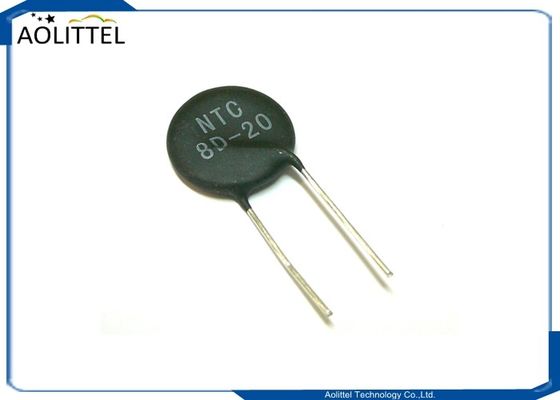Limitador atual do Inrush dos termistores 8D-20 8D20 8ohms 6Amp 20mm do poder NTC da proteção de circuito MF72