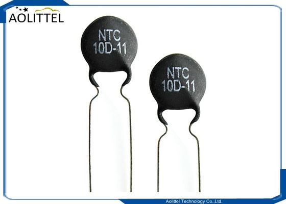 Termistor atual 11mm 3A do disco NTC dos supressores 10D-11 do Inrush 10 ohms +/--20% 10D11 P7.5mm