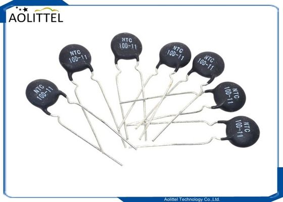 Termistor atual 11mm 3A do disco NTC dos supressores 10D-11 do Inrush 10 ohms +/--20% 10D11 P7.5mm