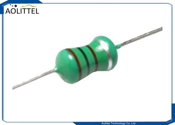 a bobina sem fio do carregador de 0.22uH 400mA 0.4Ohm 25.2MHZ, cola Epoxy revestiu o código de cor fixo axial 2.8x4.8mm do indutor do bloqueador